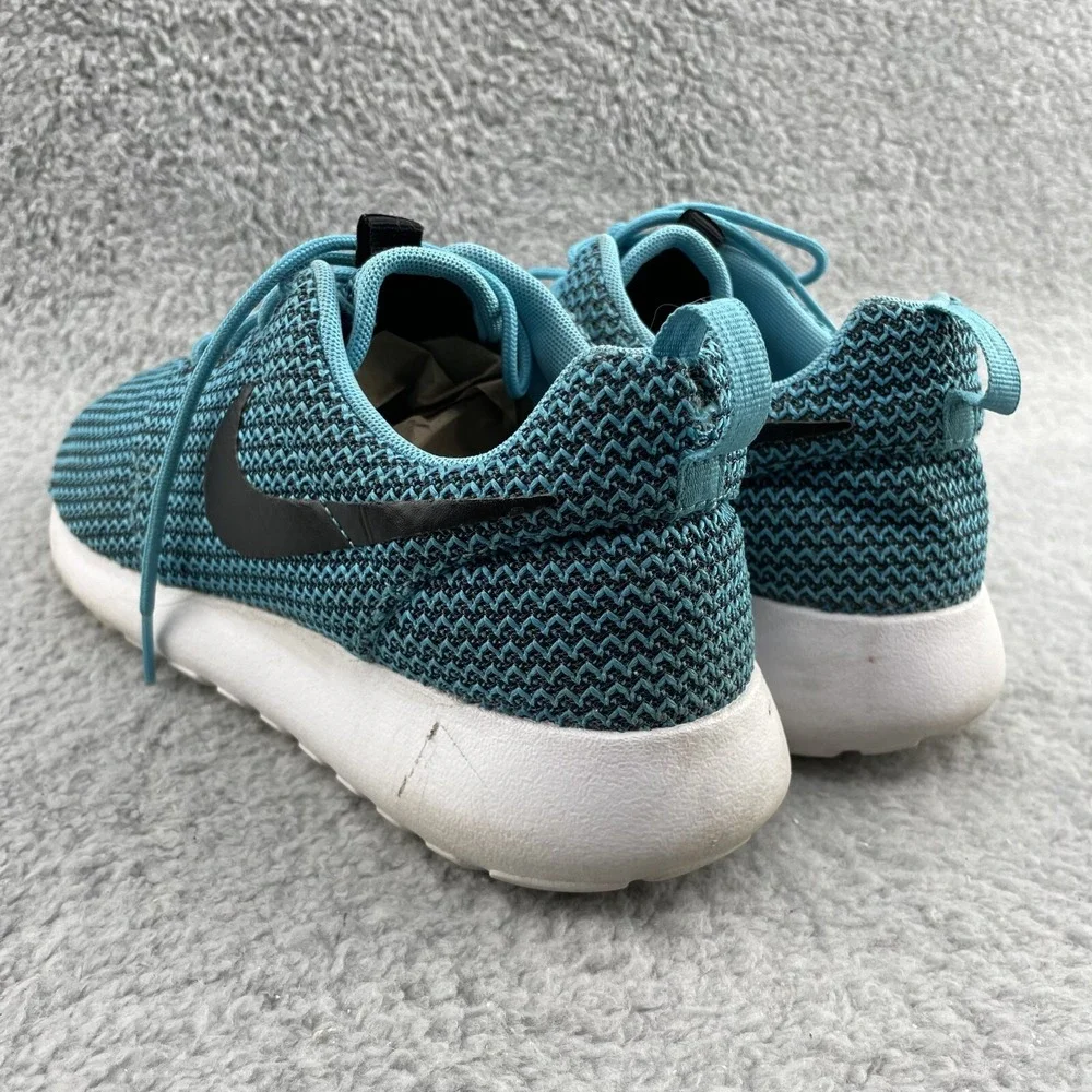 Nike Roshe Running Shoe Women's 9.5 Blue Knit Training Sportswear Sneaker Active